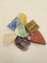 Load image into Gallery viewer, Rough Chakra Stone Set
