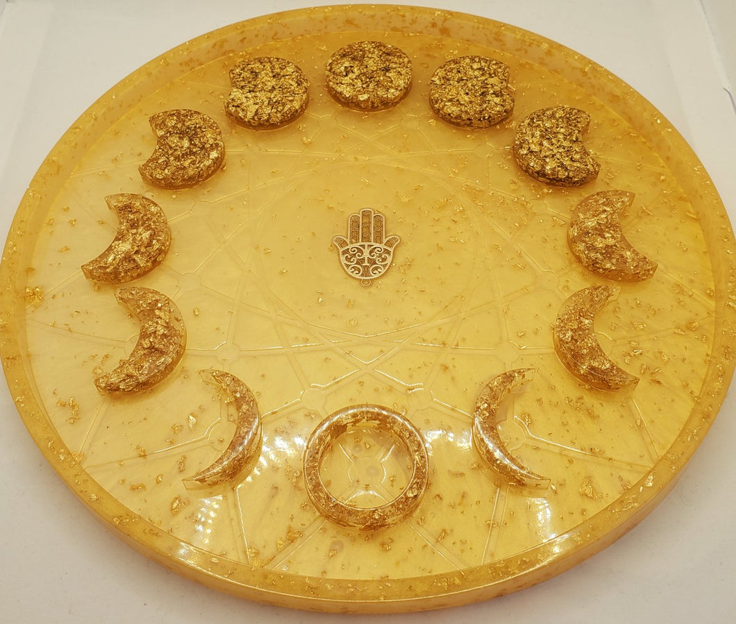 Golden Moon Phase Plate
